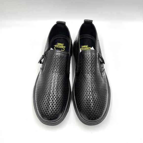 9 2E WIDE WIDTH Propet Womens Black Perforated Leather Casual‎ Comfort Shoes - Picture 3 of 12
